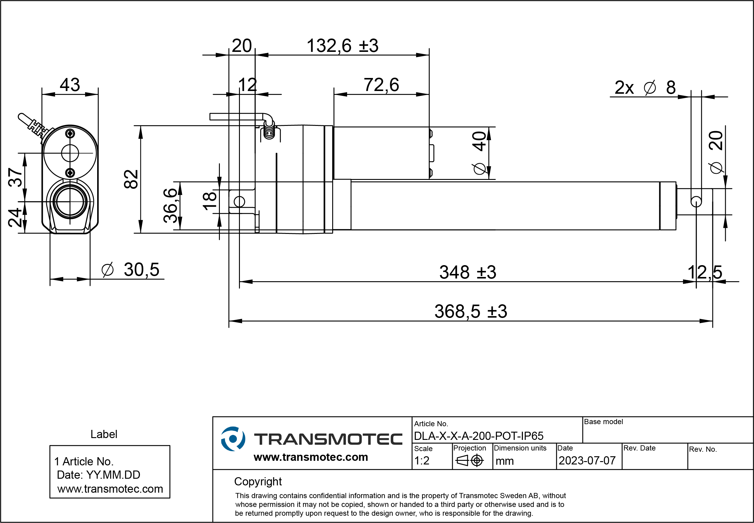 Actuadores lineales - Transmotec