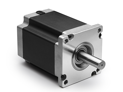 Motor paso a paso híbrido con brida cuadrada de aluminio y eje de salida
